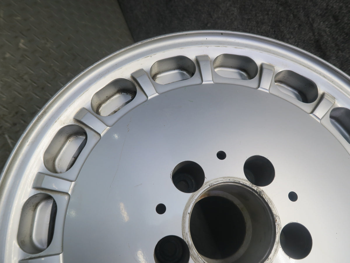 86-91 Mercedes W126 560SEL Factory R15 15" Alloy Wheel Rim 15x7J ET25 Silver OEM