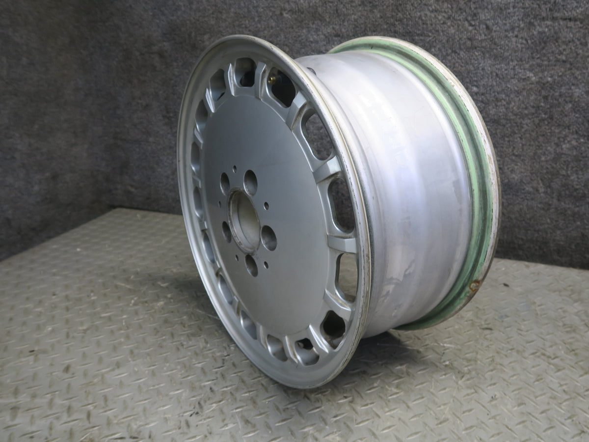 86-91 Mercedes W126 560SEL Factory R15 15" Alloy Wheel Rim 15x7J ET25 Silver OEM