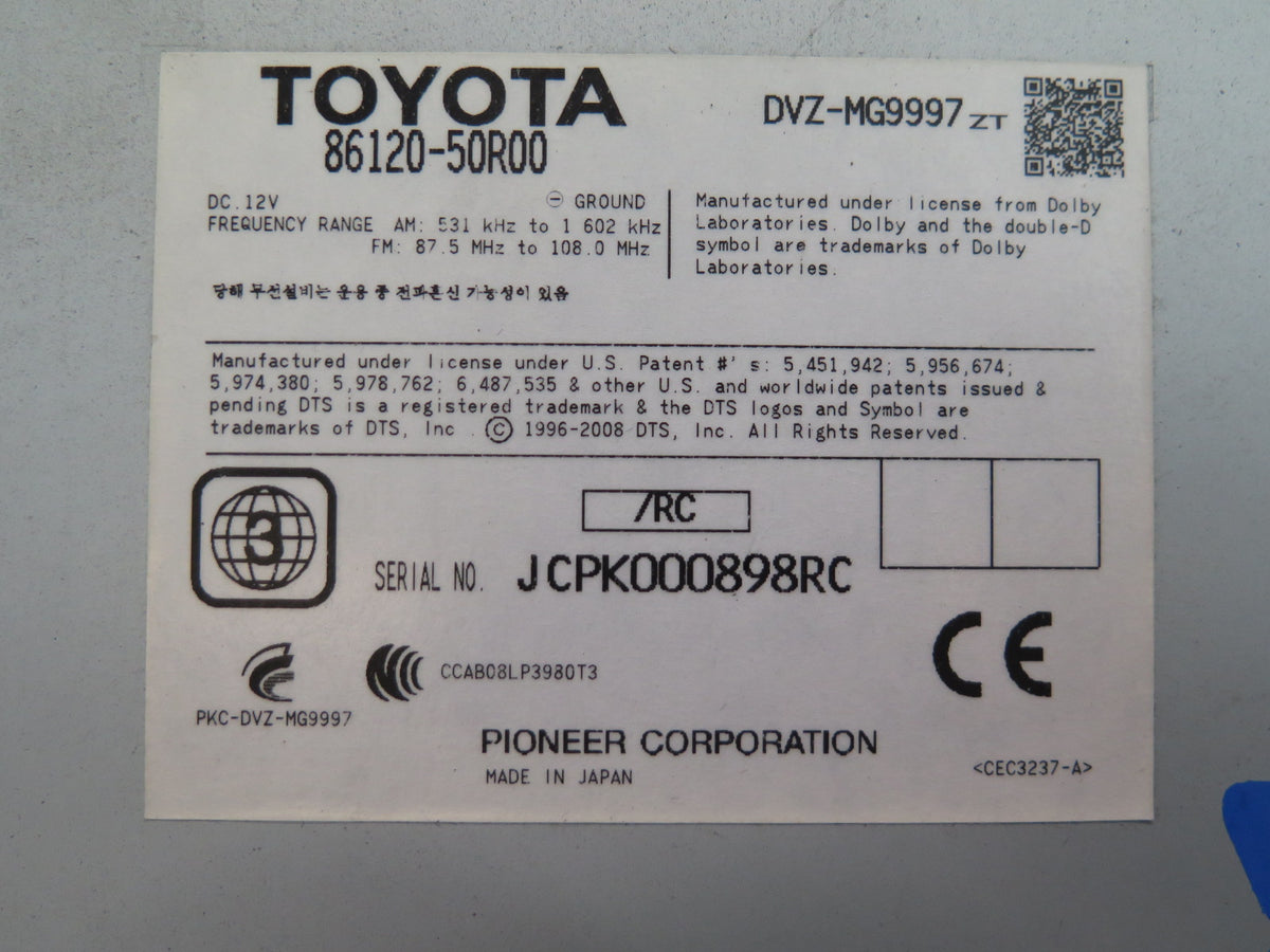 10-12 Lexus UVF46L LS600h Mark Levinsion Radio CD Player Receiver OEM