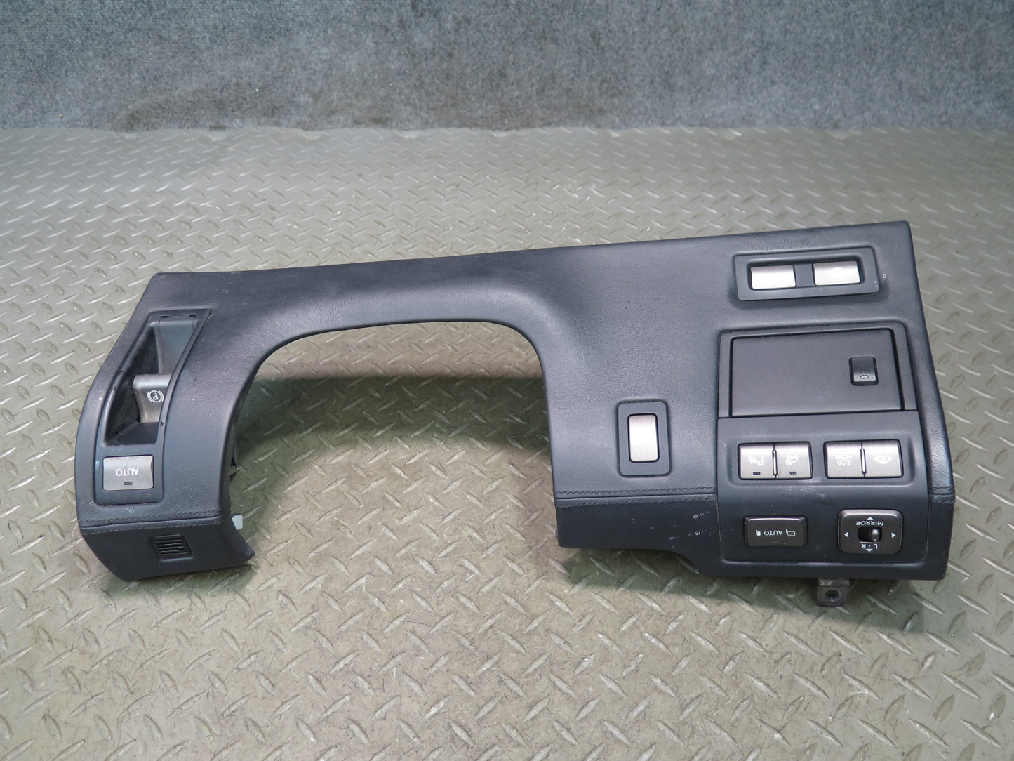 08-12 Lexus UVF46L LS600h Dash Front Left Lower Knee Trim Cover Panel w Switches