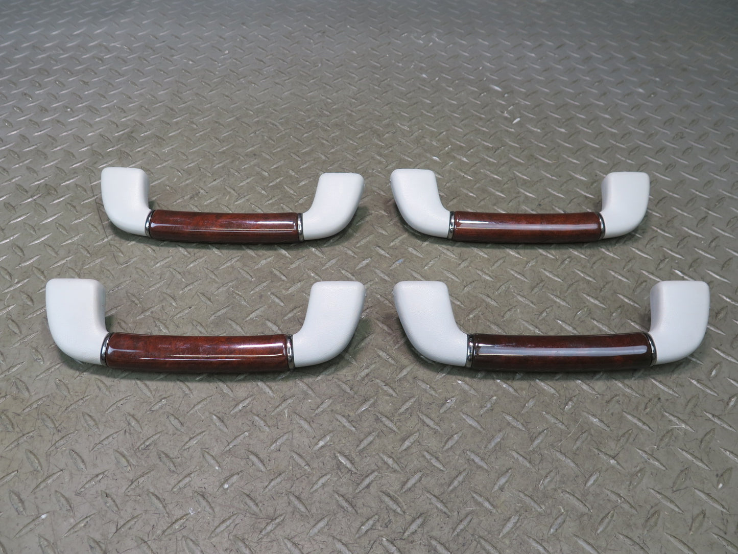 08-12 Lexus UVF46L LS600h Set of 4 Front & Rear Overhead Wood Grab Handle OEM