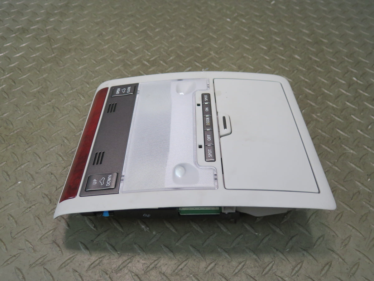 2010 Lexus UVF46L LS600h Front Overhead Console Dome Light w Homelink OEM