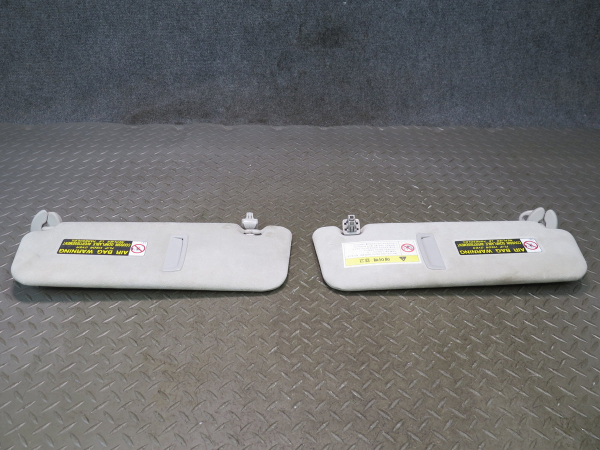 10-12 Lexus UVF46L LS600h Set of 2 Front Left & Right Sun Visor OEM