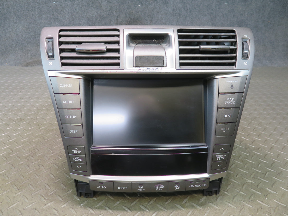 10-12 Lexus UVF46L LS600h Dash Display Radio Navi Climate Multimedia Switch OEM
