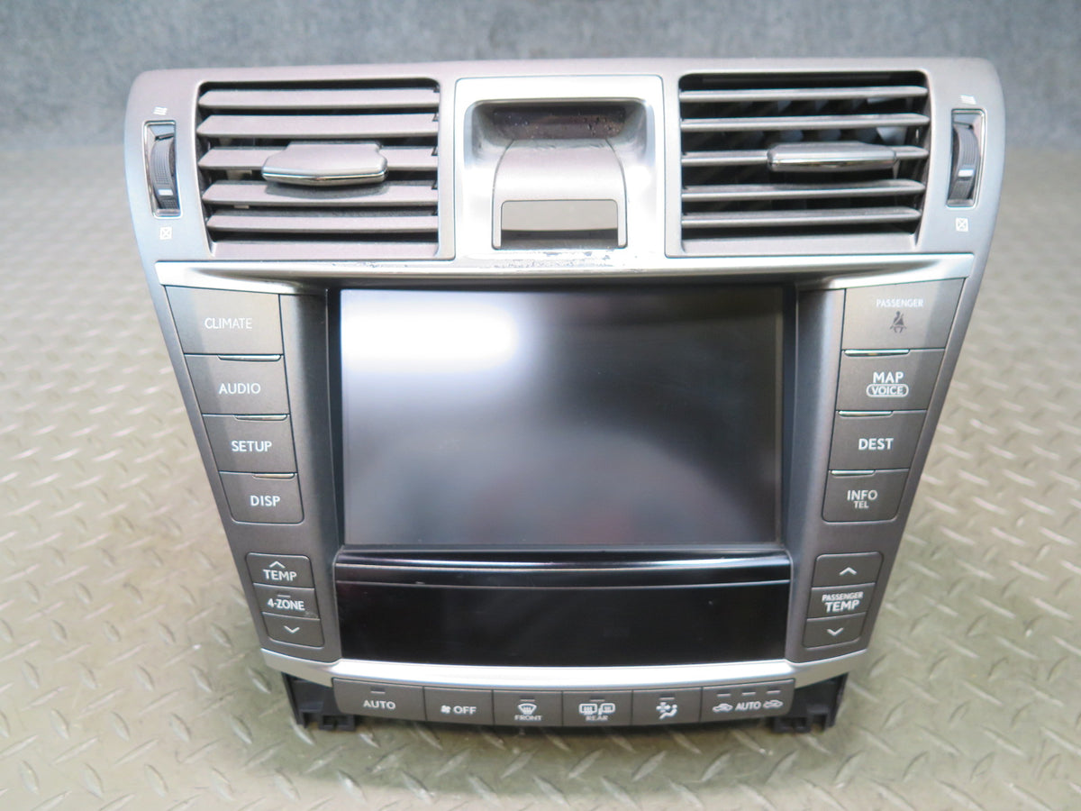 10-12 Lexus UVF46L LS600h Dash Display Radio Navi Climate Multimedia Switch OEM