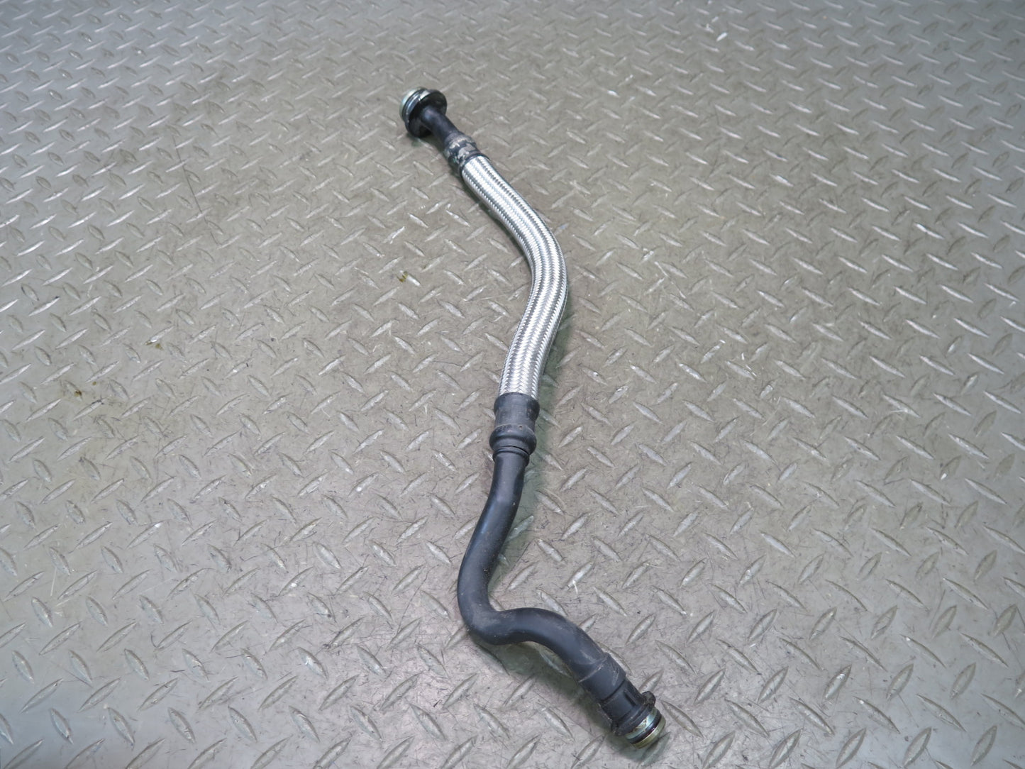 97-98 BMW E39 540i M62 Set of 2 Engine Oil Cooler Hose Pipe Line OEM