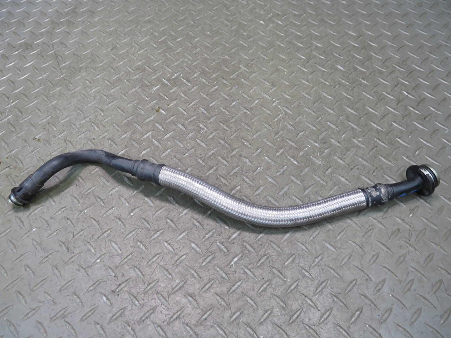 97-98 BMW E39 540i M62 Set of 2 Engine Oil Cooler Hose Pipe Line OEM