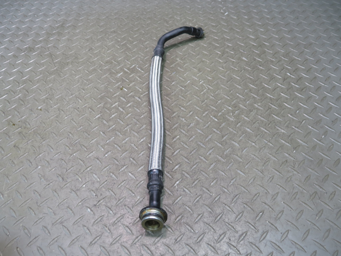 97-98 BMW E39 540i M62 Set of 2 Engine Oil Cooler Hose Pipe Line OEM