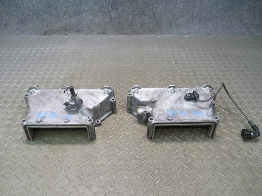 97-98 BMW E39 540i M62 Set of 2 Engine Timing Chain Cover Plate OEM