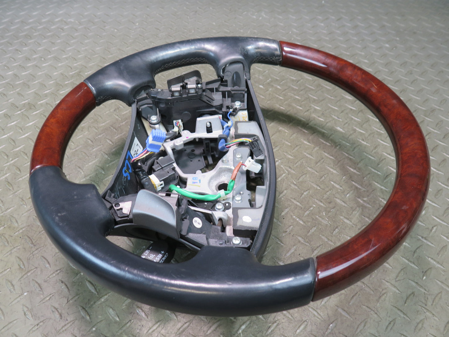 08-12 Lexus UVF46L LS600h Leather Wood Heated Steering Wheel w Controls OEM