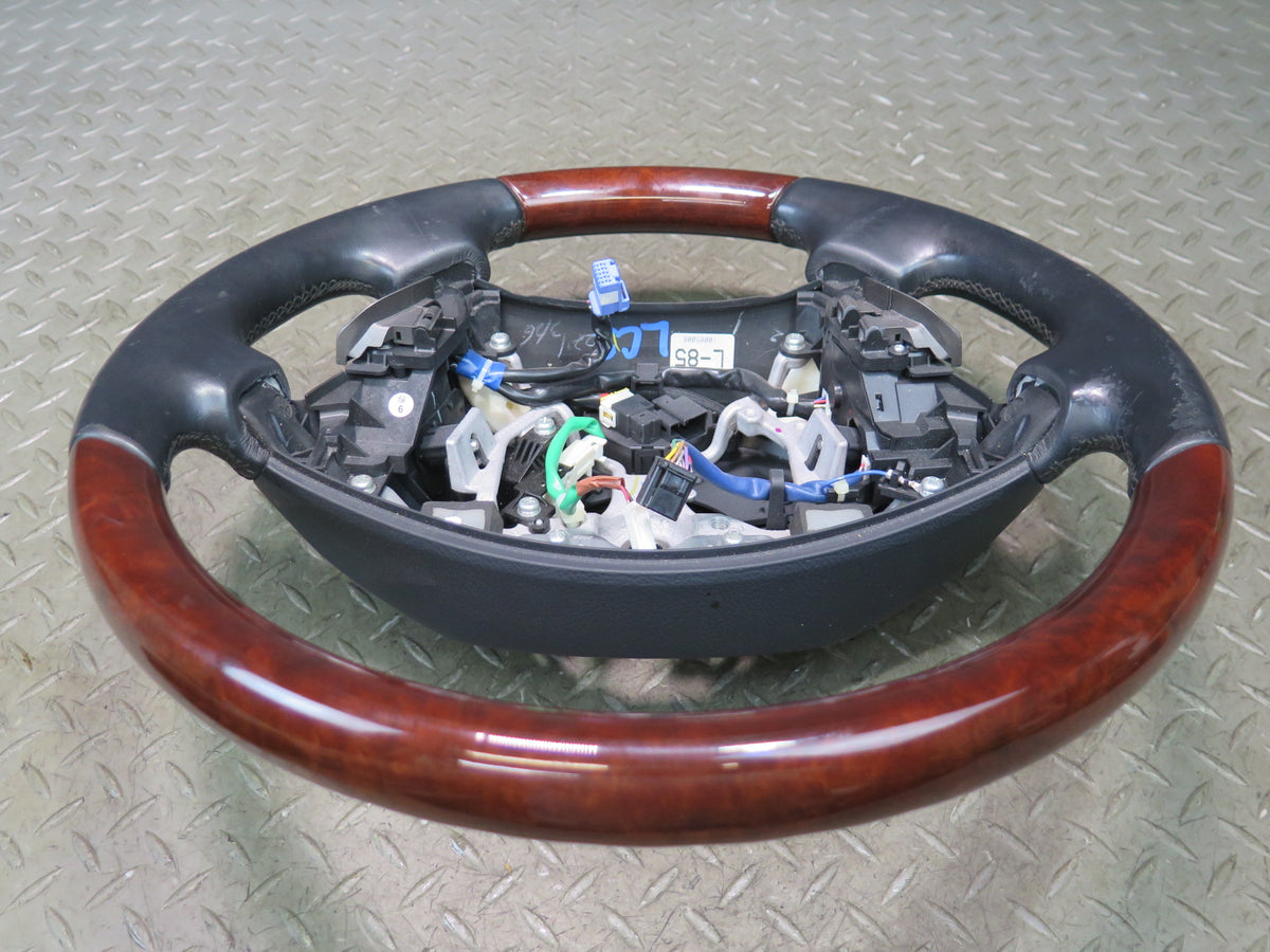 08-12 Lexus UVF46L LS600h Leather Wood Heated Steering Wheel w Controls OEM
