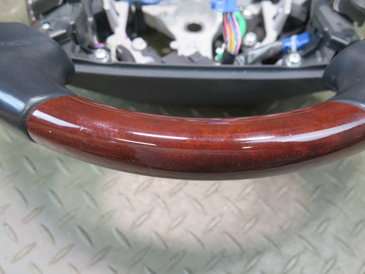 08-12 Lexus UVF46L LS600h Leather Wood Heated Steering Wheel w Controls OEM