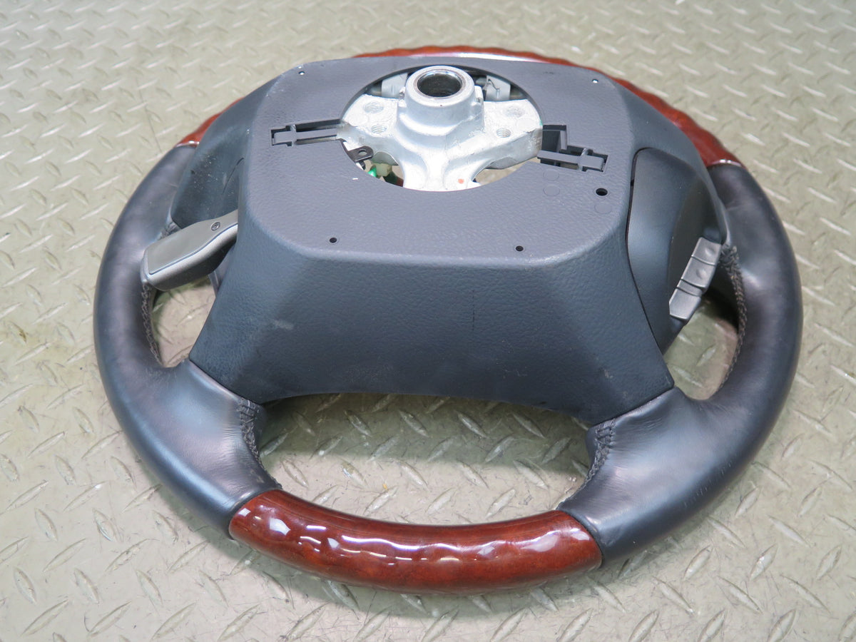 08-12 Lexus UVF46L LS600h Leather Wood Heated Steering Wheel w Controls OEM