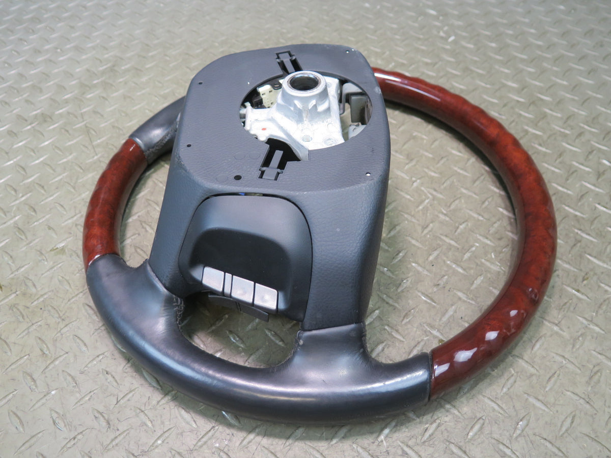 08-12 Lexus UVF46L LS600h Leather Wood Heated Steering Wheel w Controls OEM