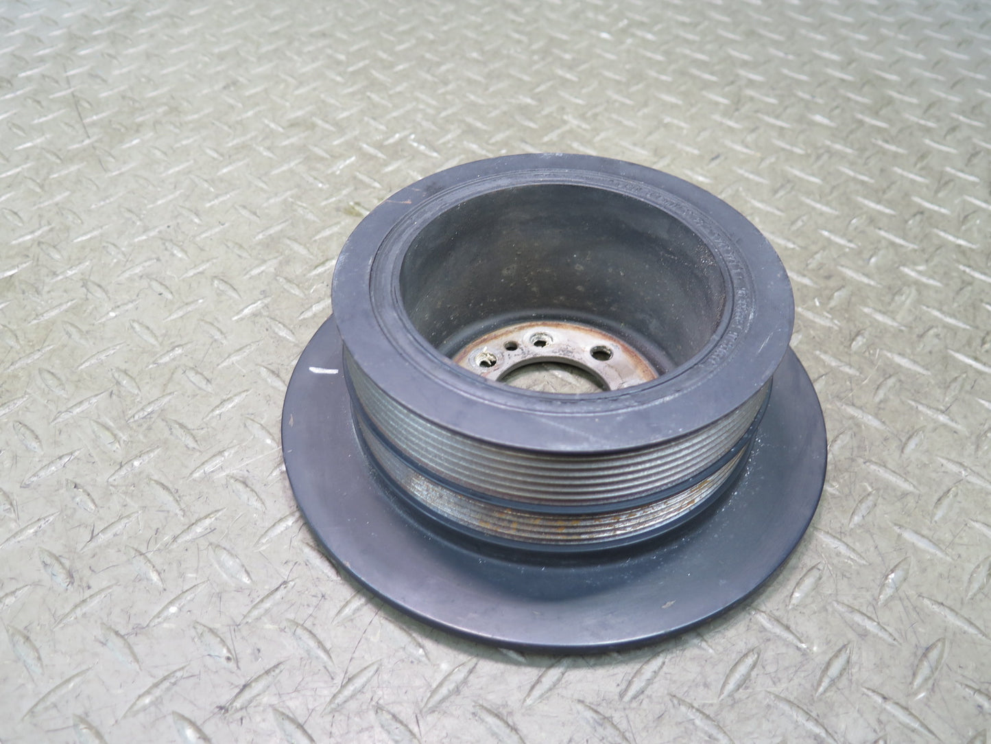 97-03 BMW E39 540i M62 Engine Crankshaft Vibration Damper Pulley 1741773 OEM