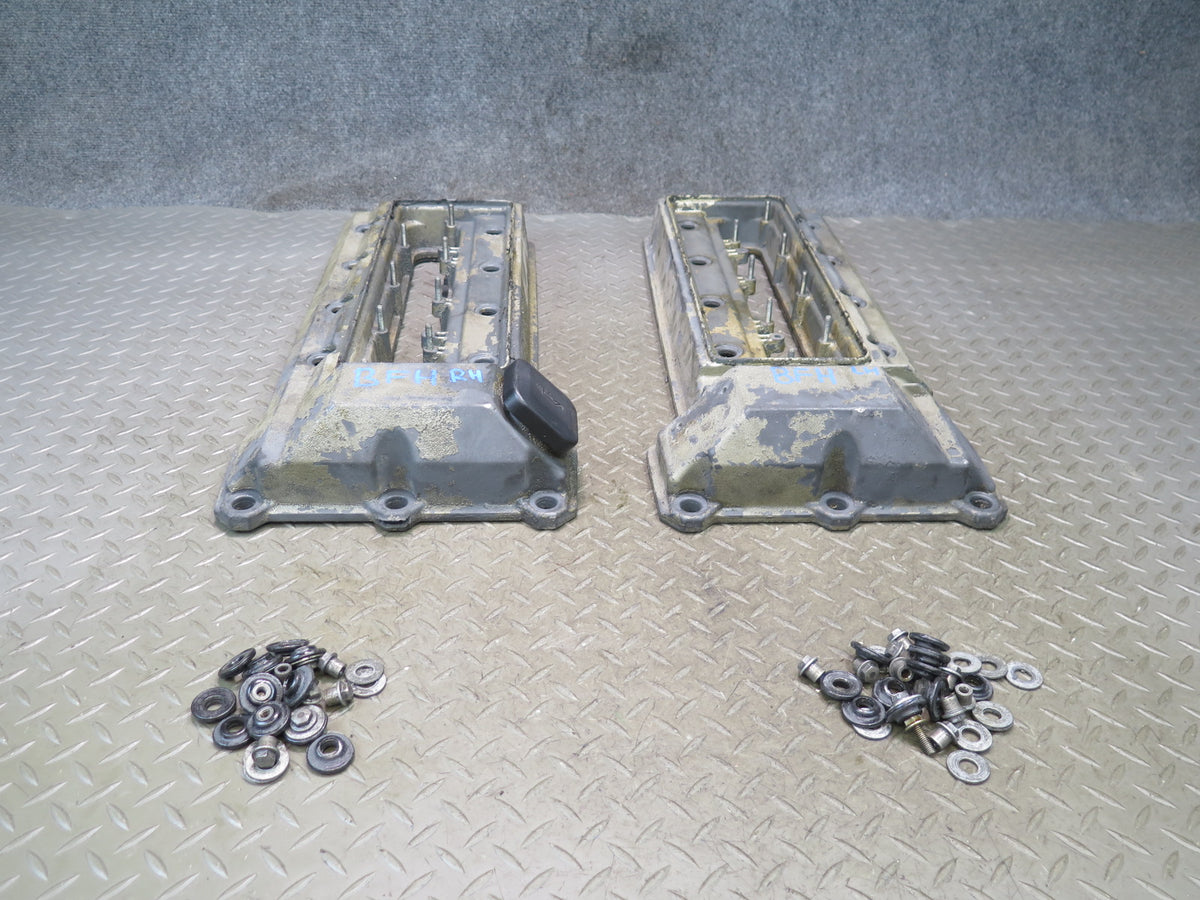 97-98 BMW E39 540i M62 Set of 2 Engine Cylinder Head Valve Cover OEM