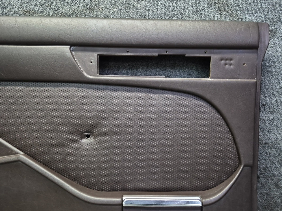 86-91 Mercedes W126 560SEL Sedan Set of 2 Rear Door Interior Trim Panel OEM