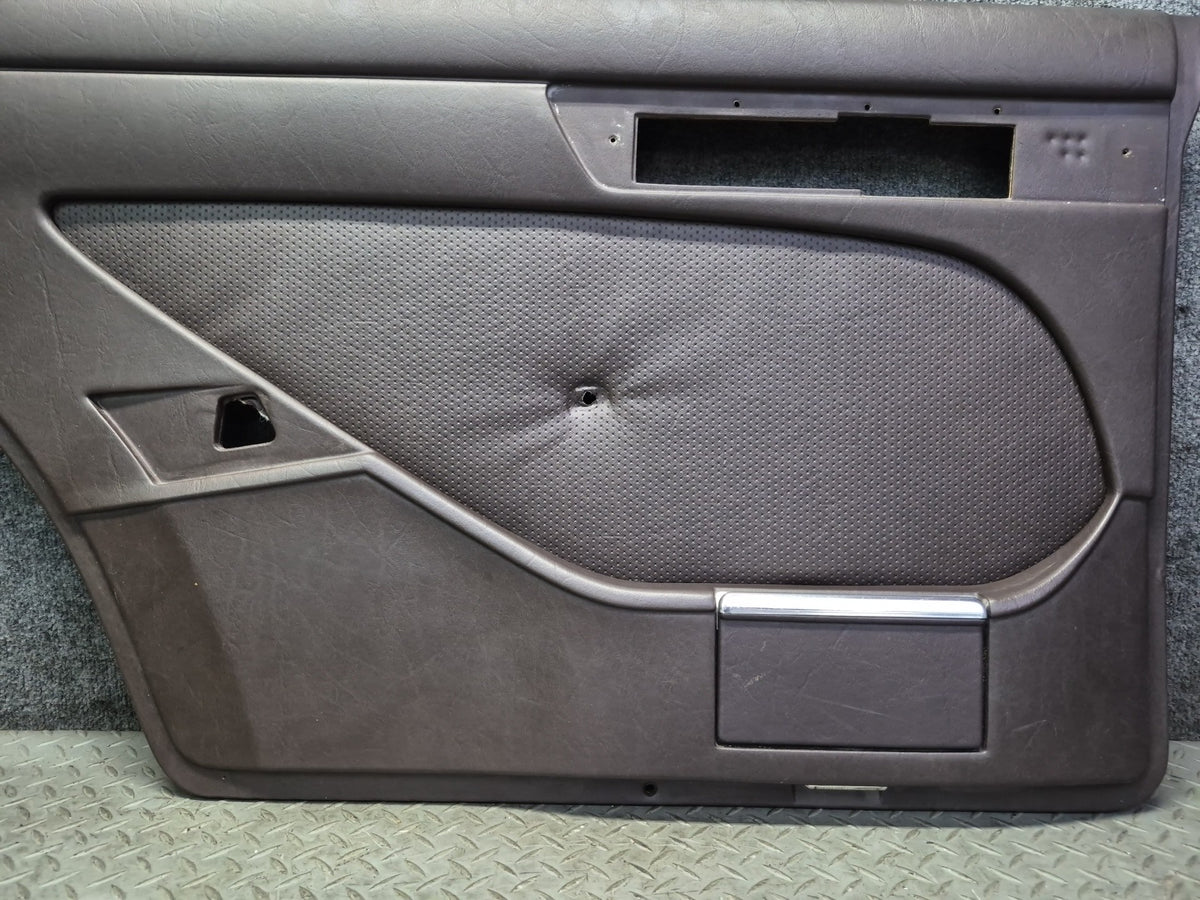 86-91 Mercedes W126 560SEL Sedan Set of 2 Rear Door Interior Trim Panel OEM