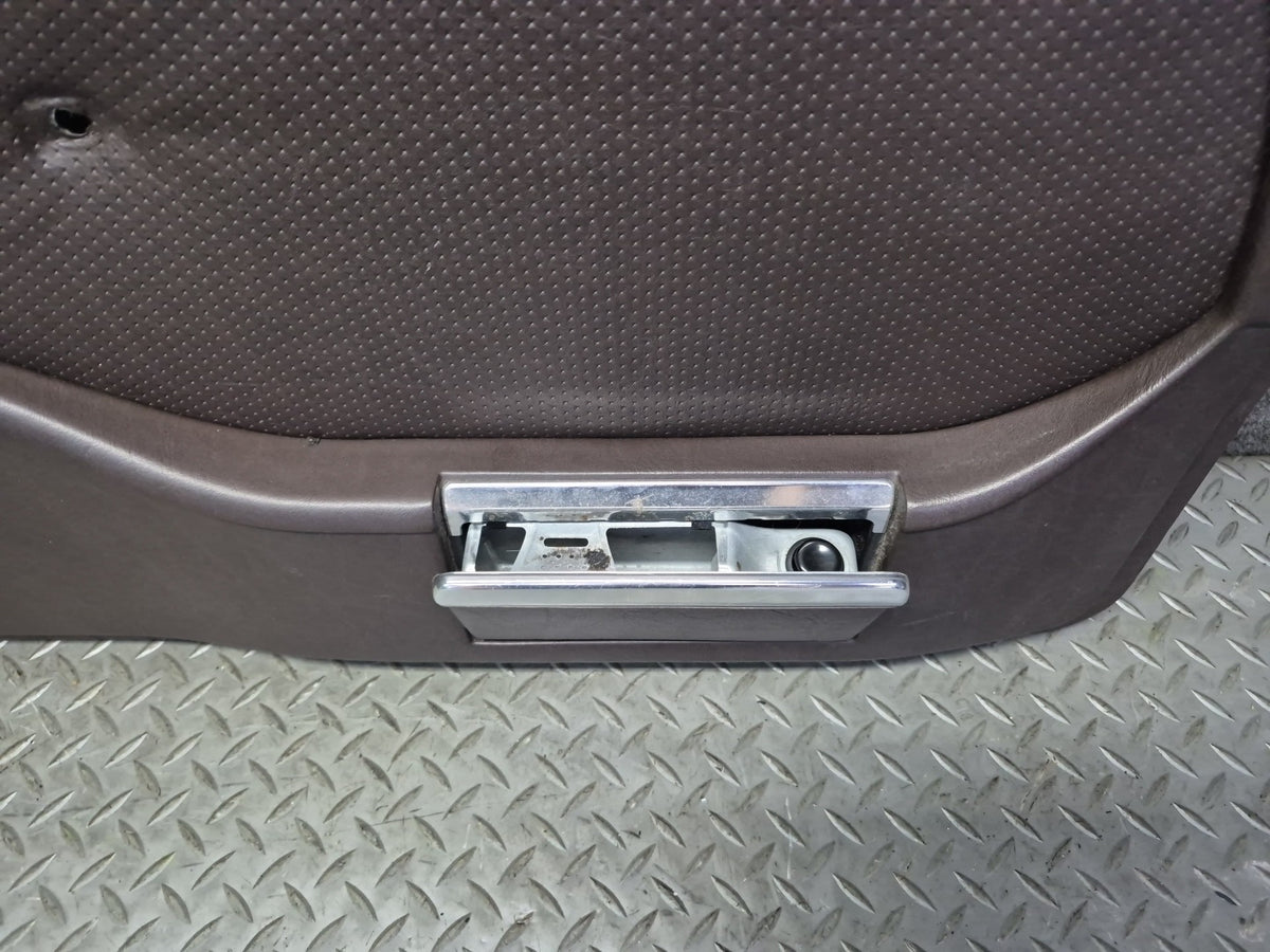 86-91 Mercedes W126 560SEL Sedan Set of 2 Rear Door Interior Trim Panel OEM