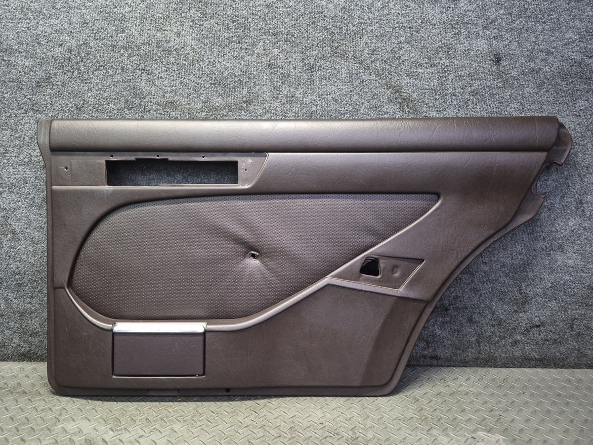 86-91 Mercedes W126 560SEL Sedan Set of 2 Rear Door Interior Trim Panel OEM