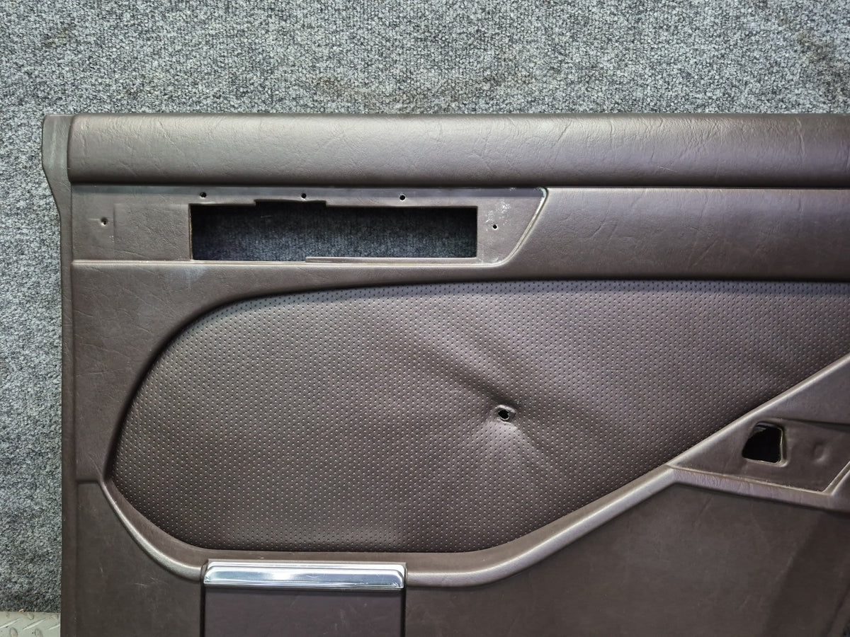 86-91 Mercedes W126 560SEL Sedan Set of 2 Rear Door Interior Trim Panel OEM