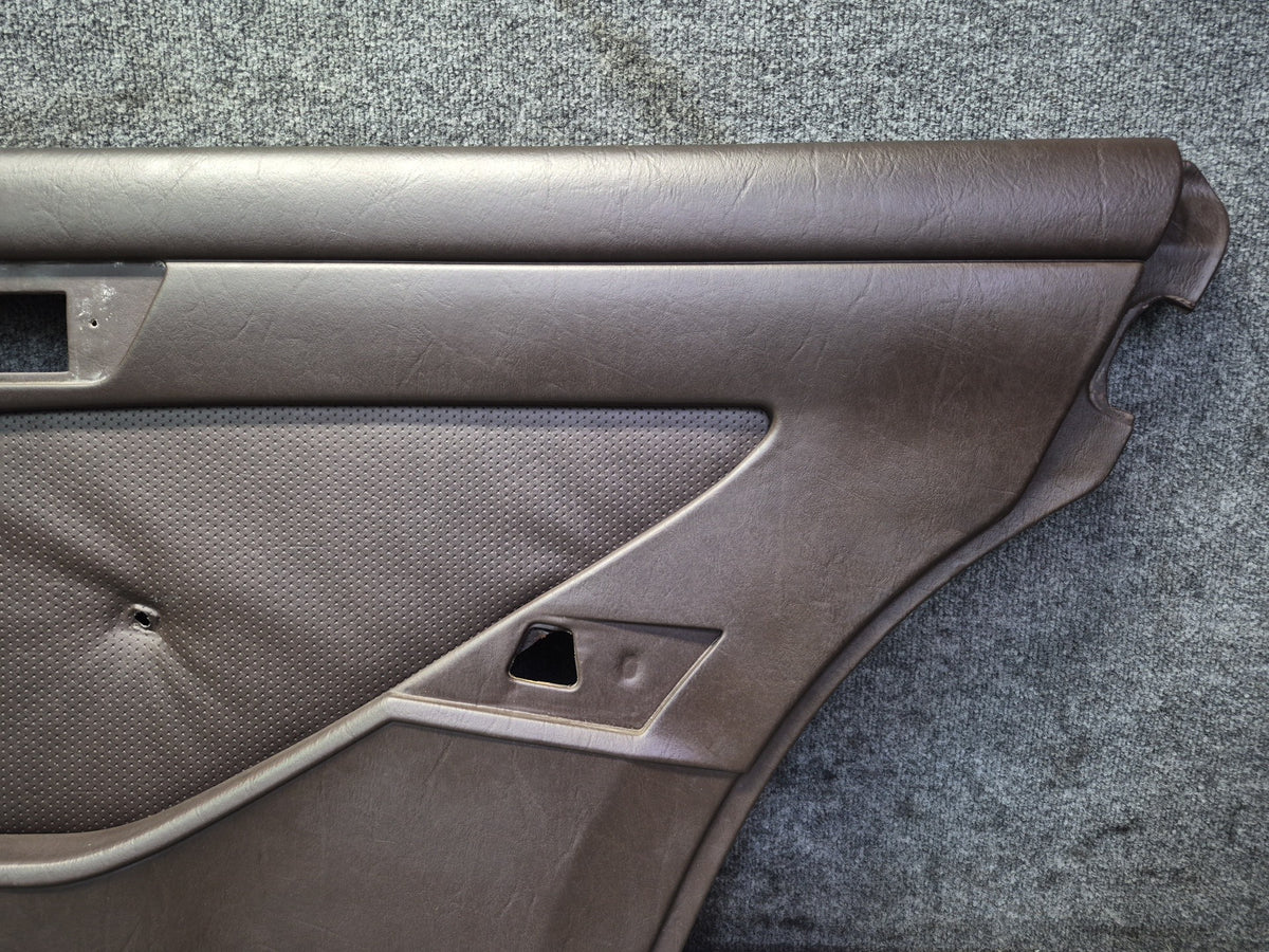 86-91 Mercedes W126 560SEL Sedan Set of 2 Rear Door Interior Trim Panel OEM