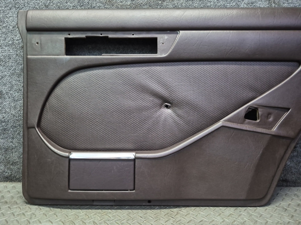 86-91 Mercedes W126 560SEL Sedan Set of 2 Rear Door Interior Trim Panel OEM