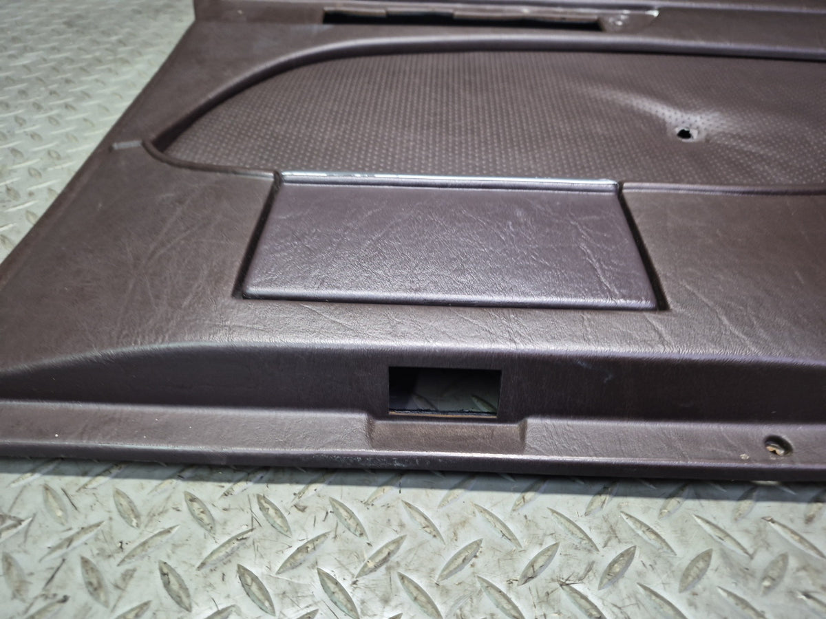 86-91 Mercedes W126 560SEL Sedan Set of 2 Rear Door Interior Trim Panel OEM