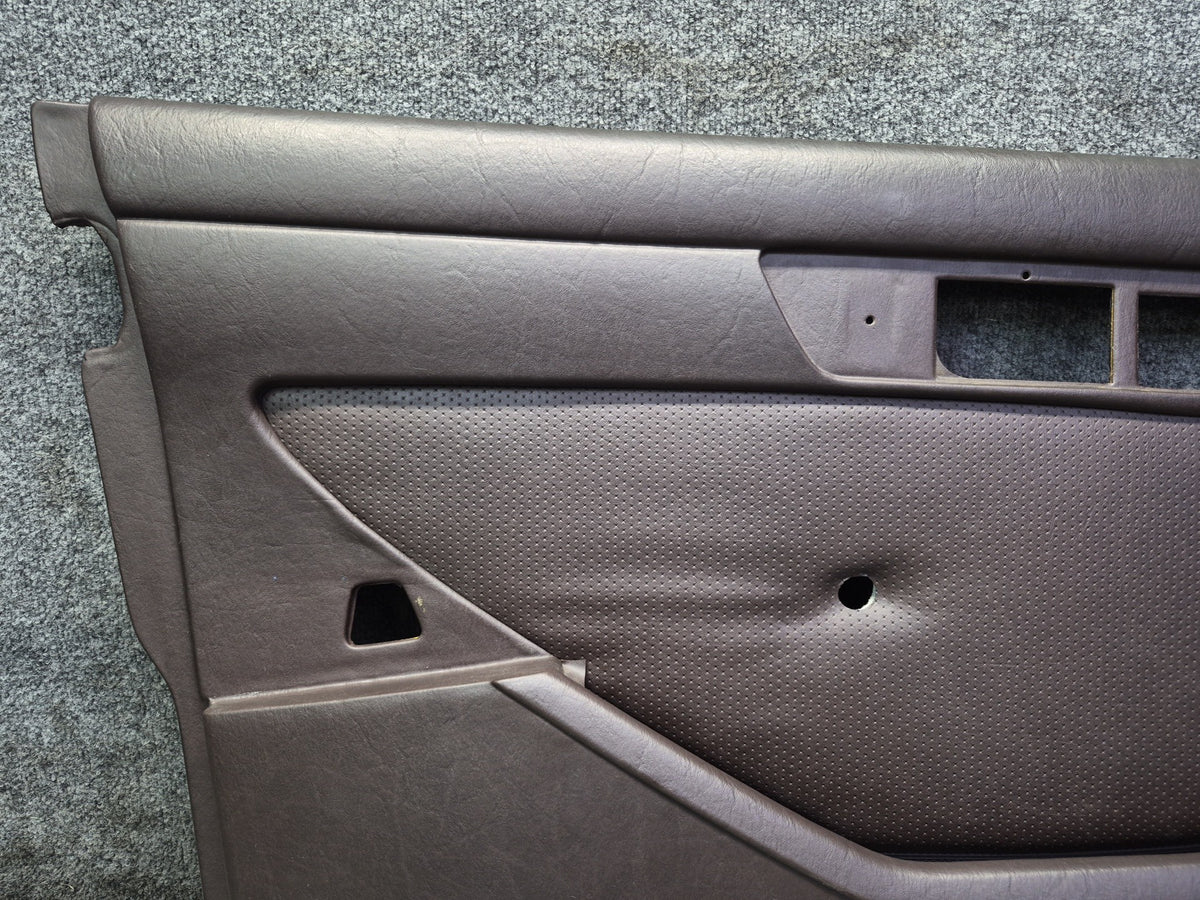 86-91 Mercedes W126 560SEL Sedan Set of 2 Front Door Interior Trim Panel OEM