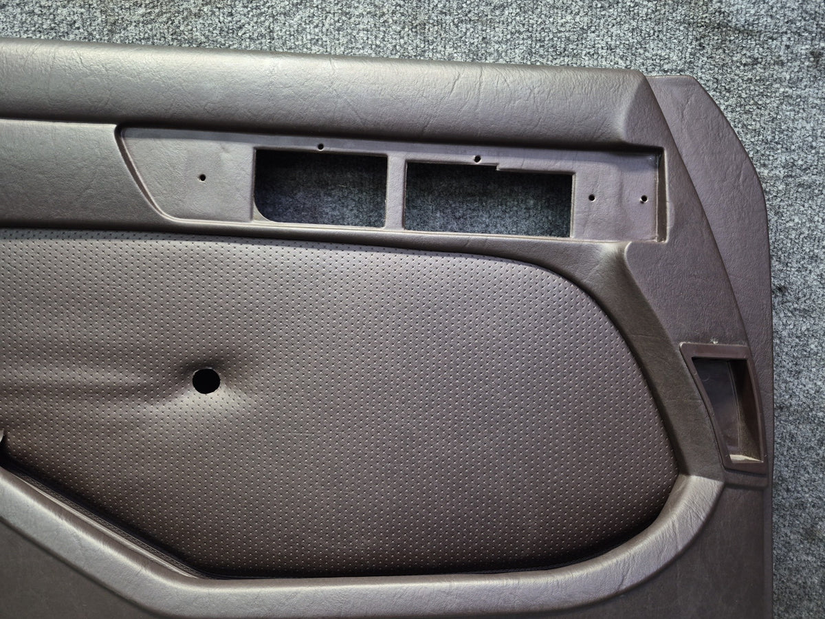 86-91 Mercedes W126 560SEL Sedan Set of 2 Front Door Interior Trim Panel OEM