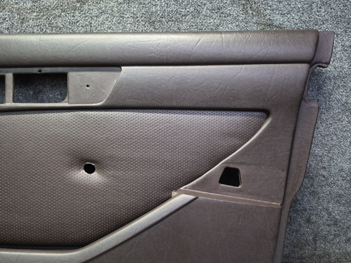 86-91 Mercedes W126 560SEL Sedan Set of 2 Front Door Interior Trim Panel OEM