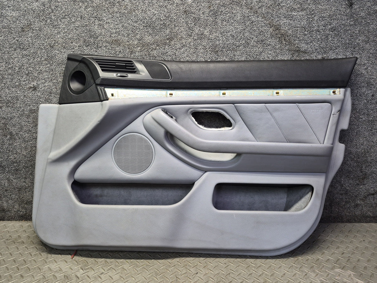97-03 BMW E39 540i Front Right Passenger Side Interior Door Trim Panel Damaged