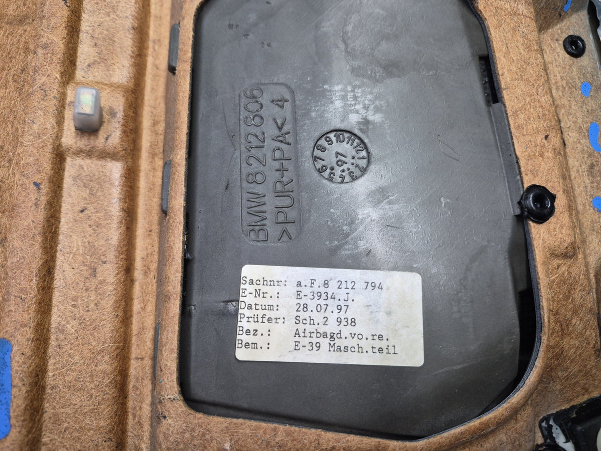 97-03 BMW E39 540i Front Right Passenger Side Interior Door Trim Panel Damaged