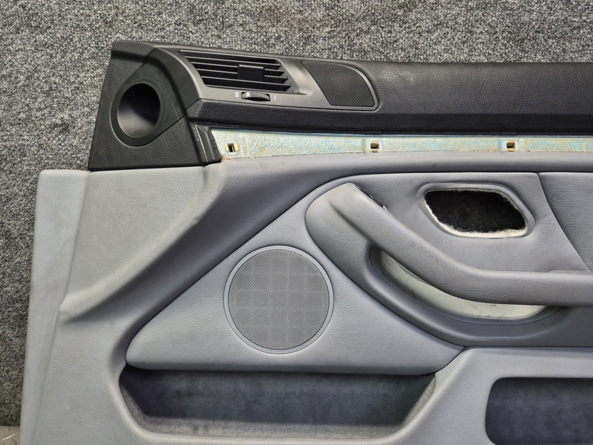 97-03 BMW E39 540i Front Right Passenger Side Interior Door Trim Panel Damaged