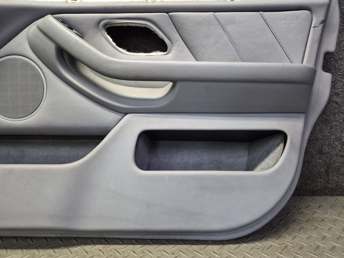 97-03 BMW E39 540i Front Right Passenger Side Interior Door Trim Panel Damaged