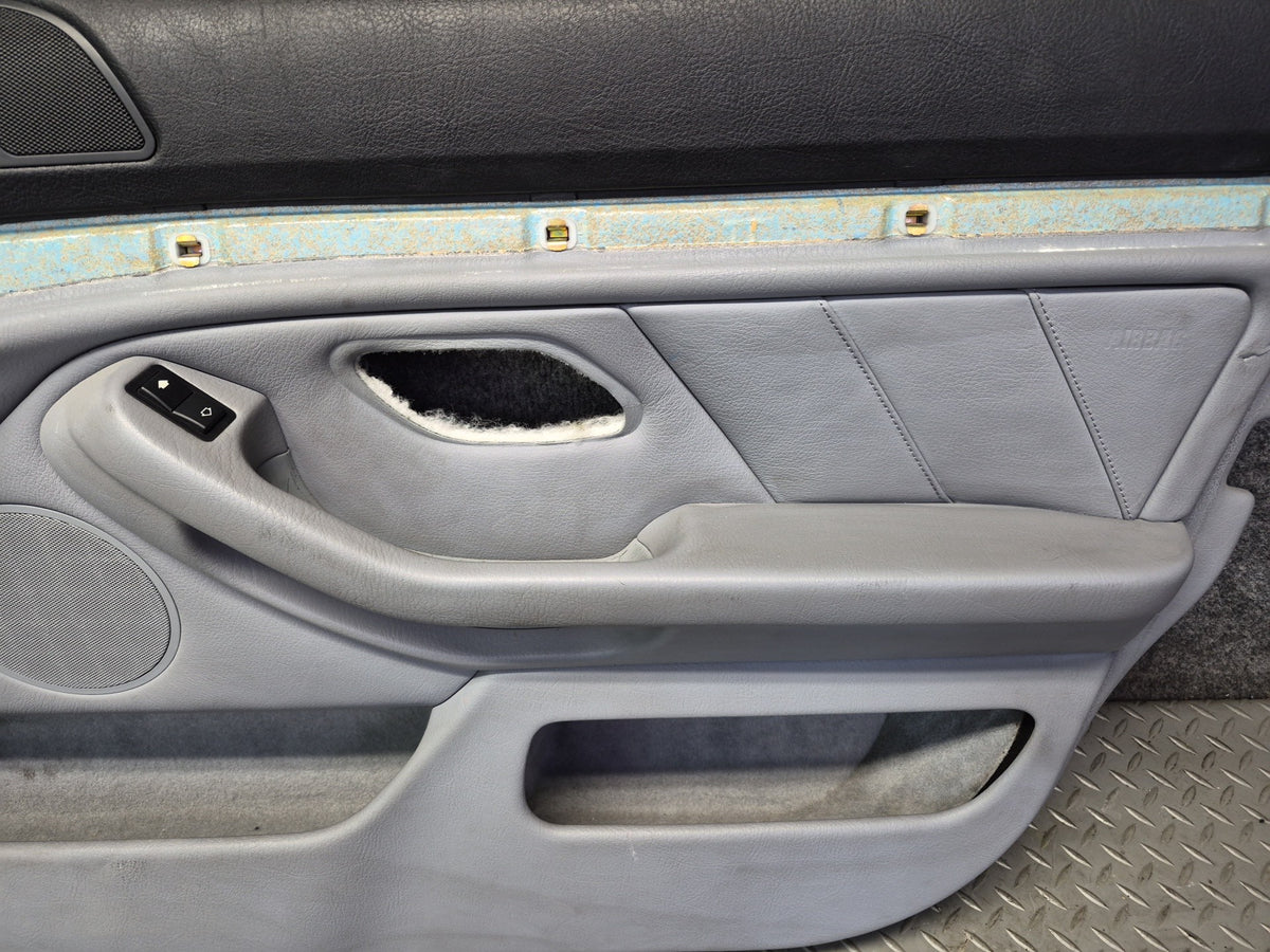 97-03 BMW E39 540i Front Right Passenger Side Interior Door Trim Panel Damaged