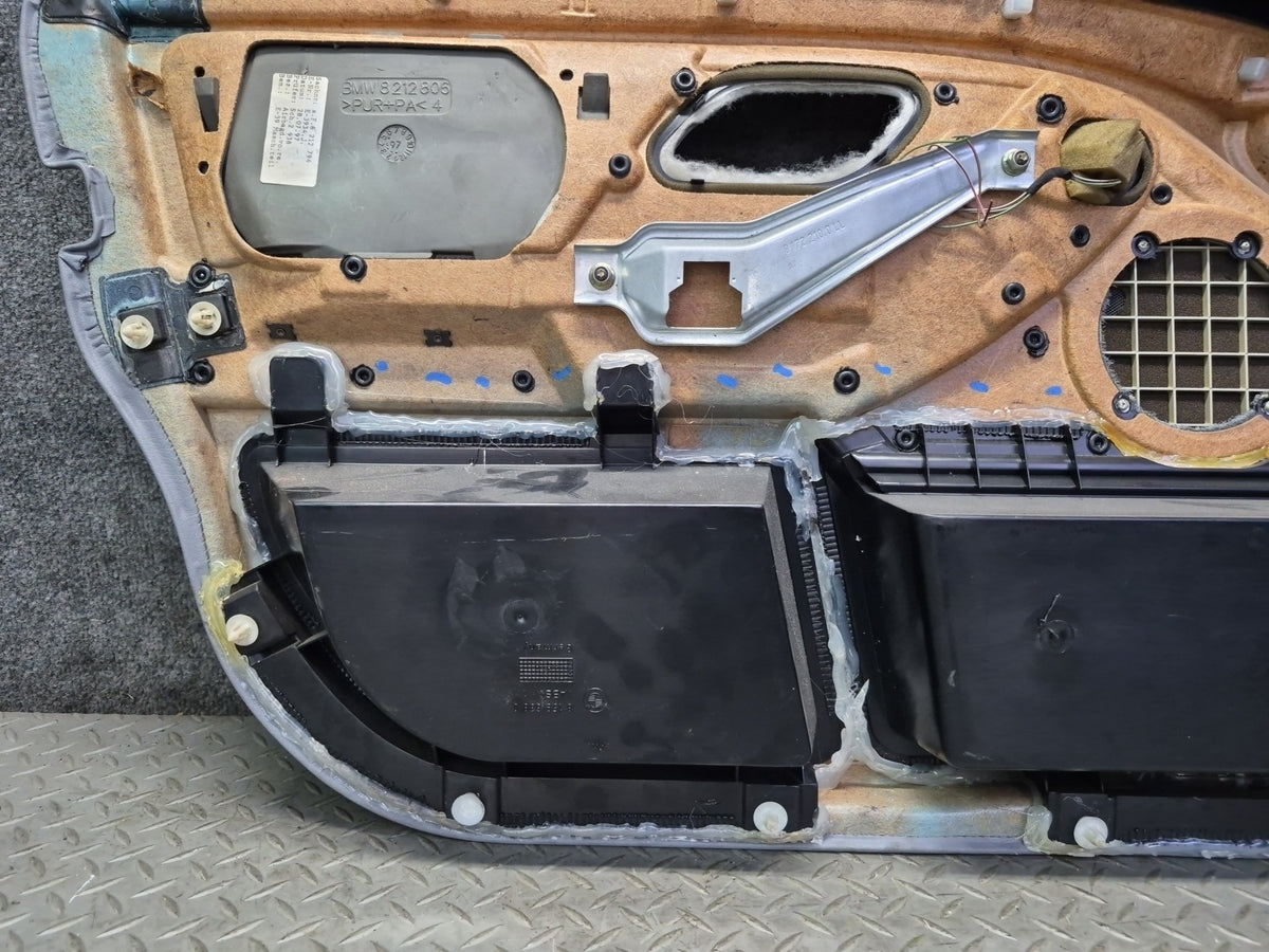 97-03 BMW E39 540i Front Right Passenger Side Interior Door Trim Panel Damaged