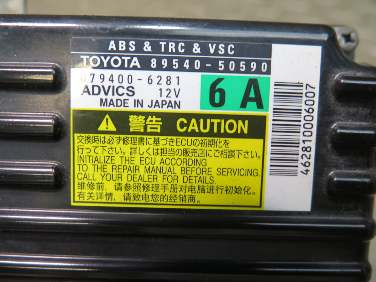 10-12 Lexus UVF46L LS600h ABS TRC VSC Traction Control Module 89540-50590 OEM