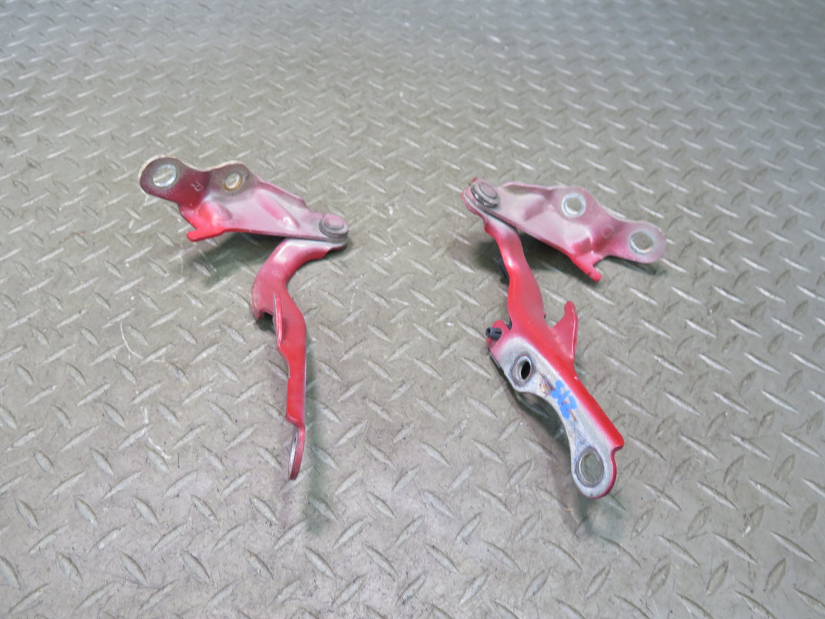 01-05 Lexus JCE10L IS300 Set of 2 Front Left & Right Hood Hinge RED OEM