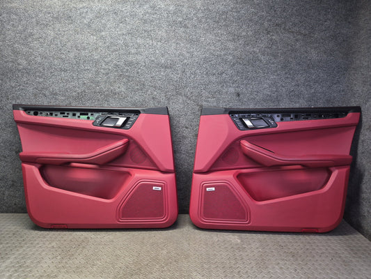 2015-2018 Porsche Macan Front Left & Right Door Trim Cover Panel Set of 2