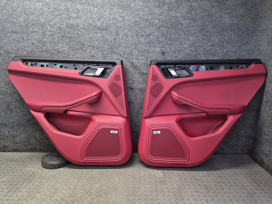 2015-2018 Porsche Macan Rear Left & Right Door Trim Cover Panel Set of 2