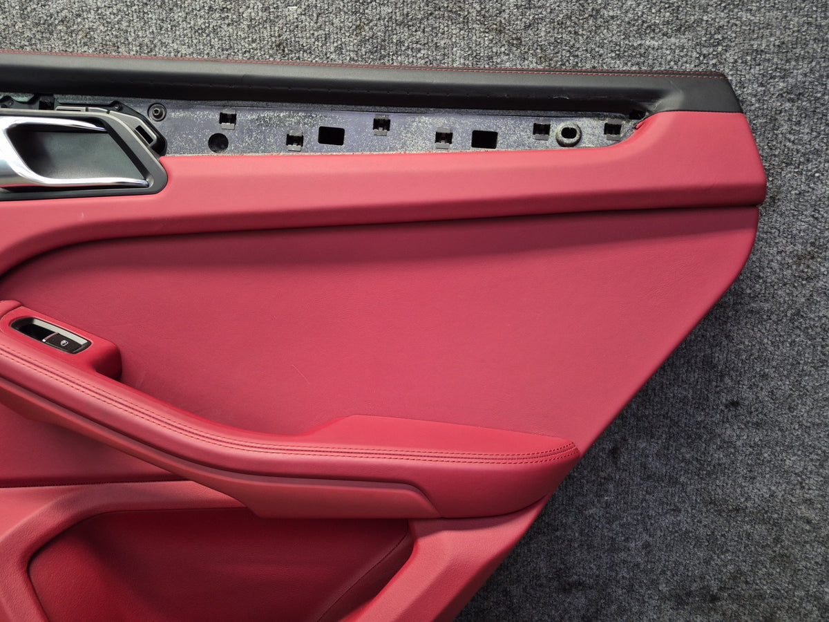 2015-2018 Porsche Macan Rear Left & Right Door Trim Cover Panel Set of 2