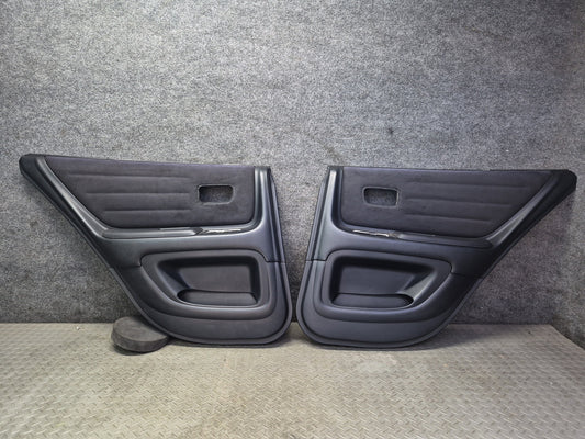 04-05 Lexus JCE10L IS300 Sedan Set of 2 Rear Door Interior Trim Panel Black OEM