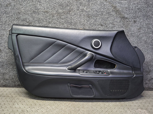 02-03 Honda S2000 Left Door Interior Trim Cover Panel Black w Window Switch Dmgd