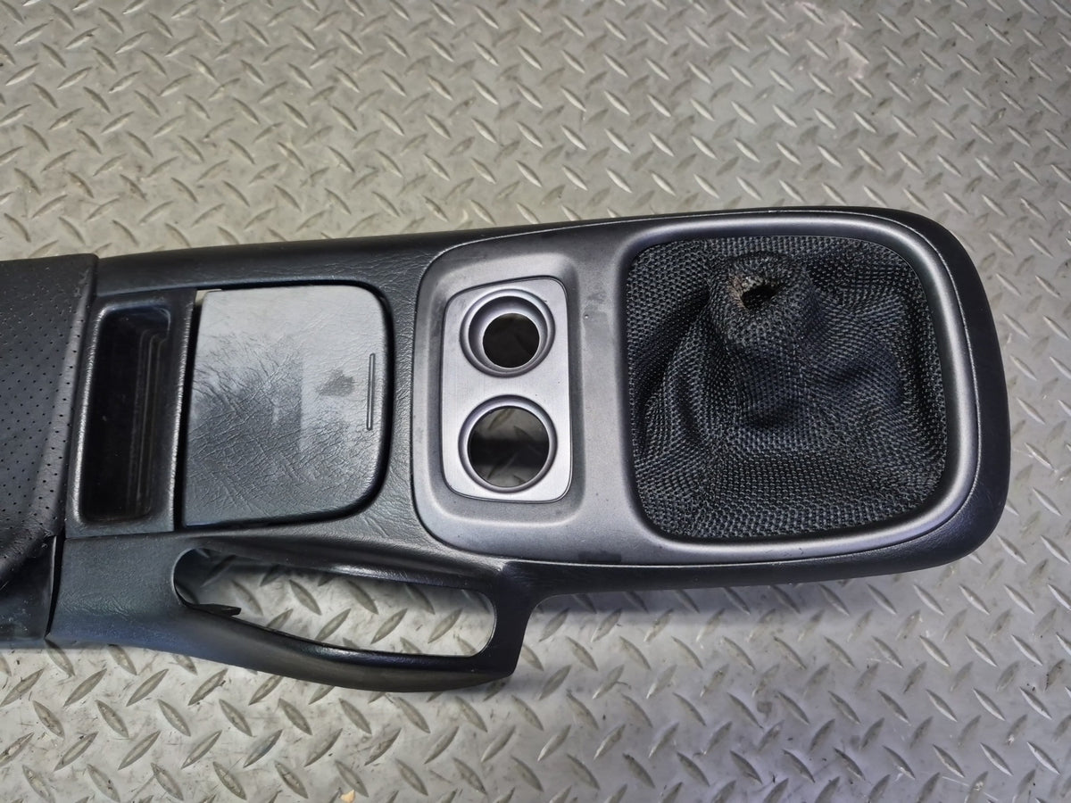 00-03 Honda S2000 MT Center Console Surround Trim Cover Panel Black Damaged