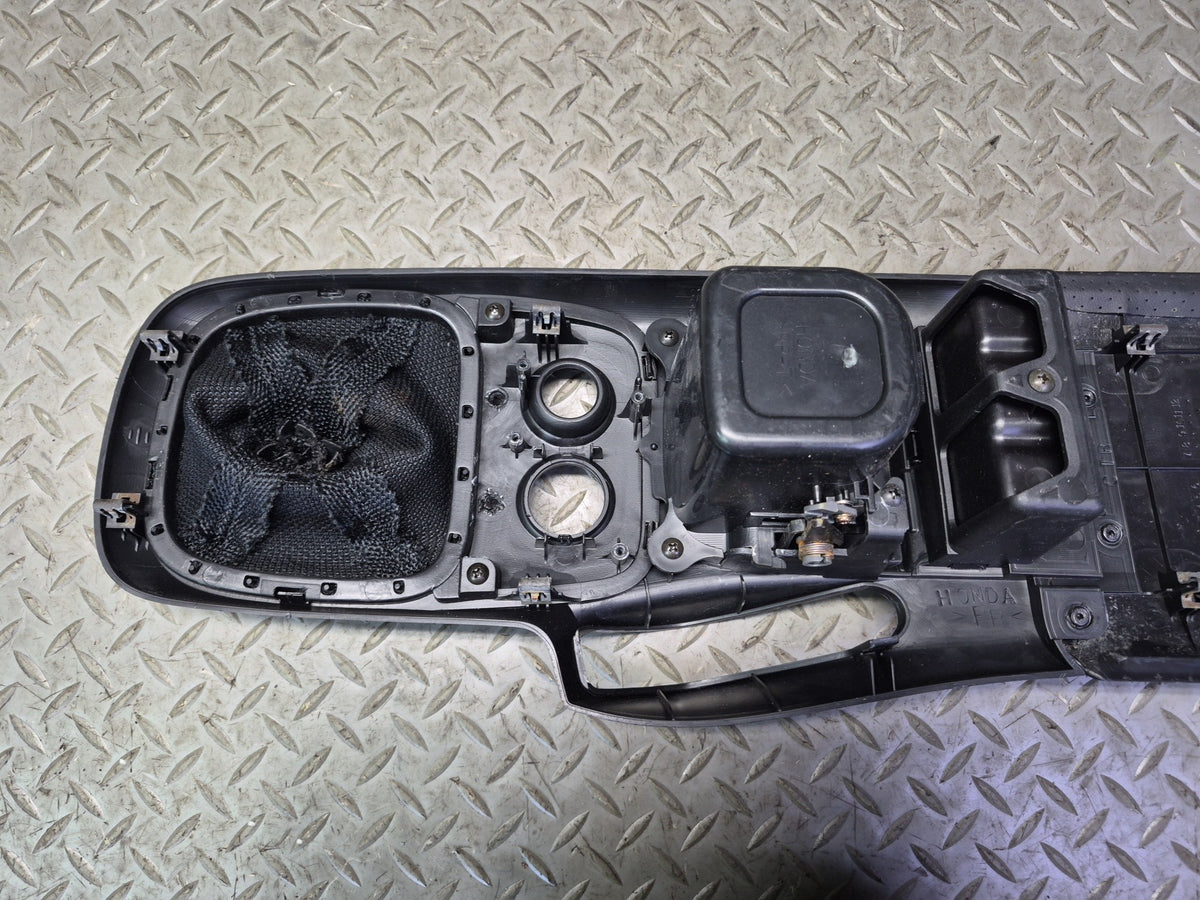 00-03 Honda S2000 MT Center Console Surround Trim Cover Panel Black Damaged
