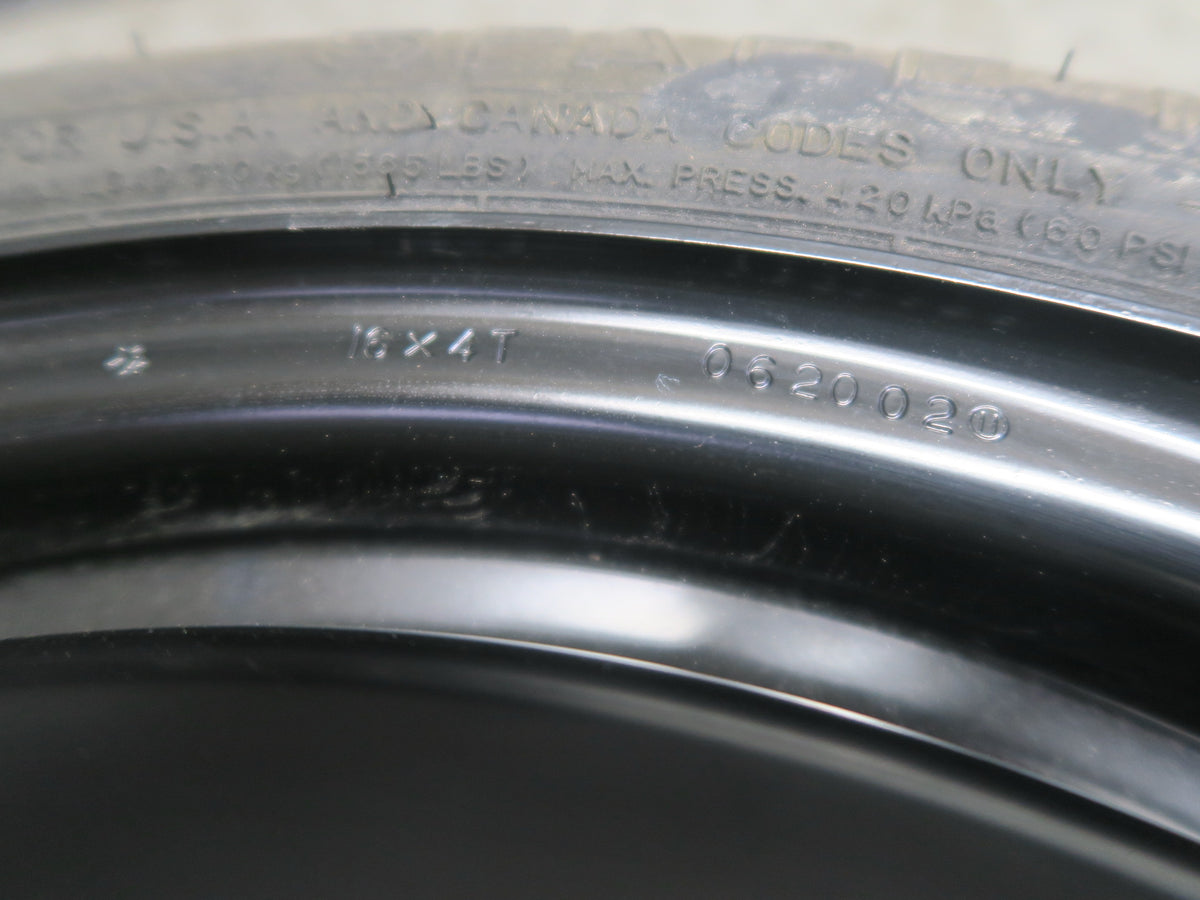 00-03 Honda S2000 Spare Tire R16" Wheel Rim 16x4T ET50 125/70 OEM