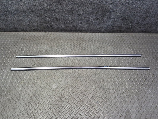 01-06 BMW E46 330ci Convert Set of 2 Door Weatherstrip Molding Trim Chrome OEM