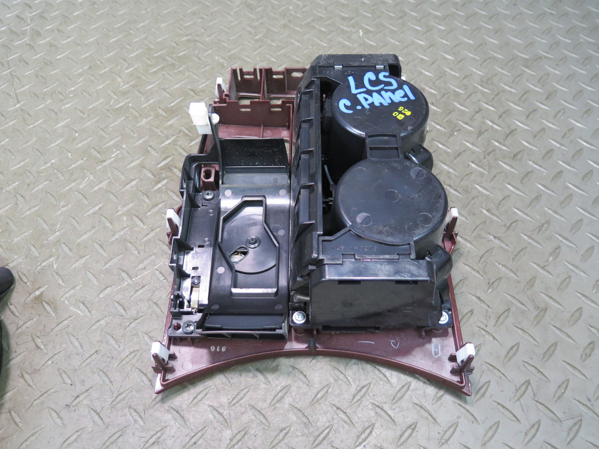 08-12 Lexus UVF46L LS600h Dash Console Radio Wood Trim Ash Tray CUP Holder Set