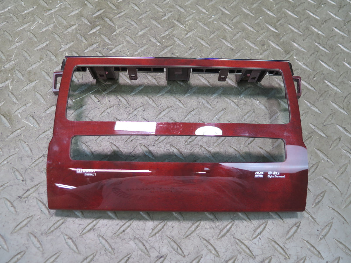 08-12 Lexus UVF46L LS600h Dash Console Radio Wood Trim Ash Tray CUP Holder Set